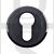 Carlisle Brass SZM001BN Round Euro Cylinder Concealed Fix Escutcheon Black Nickel
