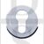 Carlisle Brass SZM001CP Round Euro Cylinder Concealed Fix Escutcheon Polished Chrome