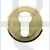 Carlisle Brass SZM001PB Round Euro Cylinder Concealed Fix Escutcheon Polished Brass