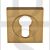 Carlisle Brass SZM001SQSB Square Euro Cylinder Concealed Fix Escutcheon Satin Brass
