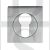 Carlisle Brass SZM001SQSC Square Euro Cylinder Concealed Fix Escutcheon Satin Chrome