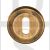 Carlisle Brass SZM003AB Round UK Keyway Concealed Fix Escutcheon Antique Brass