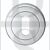 Carlisle Brass SZM003CP Round UK Keyway Concealed Fix Escutcheon Polished Chrome