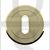 Carlisle Brass SZM003PVD Round UK Keyway Concealed Fix Escutcheon Polished Brass