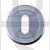 Carlisle Brass SZM003SC Round UK Keyway Concealed Fix Escutcheon Satin Chrome