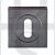Carlisle Brass SZM003BN Square UK Keyway Concealed Fix Escutcheon Black Nickel