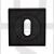 Carlisle Brass SZM003MB Square UK Keyway Concealed Fix Escutcheon Matt Black