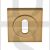 Carlisle Brass SZM003SB Square UK Keyway Concealed Fix Escutcheon Satin Brass