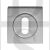 Carlisle Brass SZM003SC Square UK Keyway Concealed Fix Escutcheon Satin Chrome