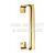Carlisle Brass AA91PB Cranked 305mm Face Fix Pull Handle Polished Brass
