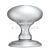 Carlisle Brass AC050SC Ice Range Solid Large Mortice Door Knob Satin Chrome