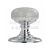 Carlisle Brass DK34MCCP Delamain Range Porcelain Midnight Crackle Mortise Knob On Round Rose Polished Chrome