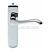 Carlisle Brass DL180YCO Andros Range Lever Euro Handle on Short Backplate Polished Chrome