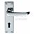Carlisle Brass DL31CP Victorian Style Ascot Range Lever Latch Handle on Backplate Polished Chrome