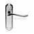 Carlisle Brass DL450SBPB Lytham Range Lever Lock Handles on Backplate Satin Brass Polished Brass