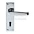 Carlisle Brass M31WCSC Victorian Lever Privacy Handle on Backplate Satin Chrome