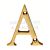Carlisle Brass NDSC Classical Range Victorian 53mm High Letter D Face Fix Satin Chrome