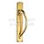 Carlisle Brass PF100RPB 335mm Large Pull Handle on 457mm x 75mm Plain Backplate Right Hand Polished Brass