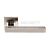 Carlisle Brass SSL1405DUO Renzo Designer Lever on Sprung Square Rose Bright Stainless Steel Satin Stainless Steel