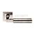 Carlisle Brass SSL1406DUO Fagus Designer Lever on Sprung Square Rose Bright Stainless Steel Satin Stainless Steel