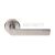 Carlisle Brass SZM210SC Serrozzetta Range Edge Lever Handle On Round Rose Satin Chrome