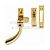 Carlisle Brass WF11SC Victorian Bulb End Weather Stripped Windows Casement Fastener Satin Chrome