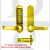 Codelocks CL515B 60mm Backset Tubular Mortice Latch Lock  HAS CODE FREE Function Brass