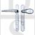 Era 3235C Vectis Classic Lever Moveable Pad UPVC Multipoint Door Handles 95mm PZ Sprung 122mm Screw Centres Chrome