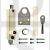 ERA 805-12 Universal Door or Window Pressbolt Standard Key Clam Pack White