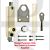 ERA 805-22 Universal Door or Window Pressbolt Cut Key Clam Pack Brown