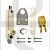 ERA 806-12 Universal Door or Window Pressbolt Cut Key Clam Pack White