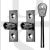 ERA 822-32 Wooden Sash Window Stops 2 Stops & 1 Key Silver