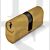 ERA EOD4040B 40x40mm Oval Profile Double Cylinder Keyed Both Sides Brass