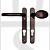 Fab & Fix DCHANLP92BB Windsor Range UPVC Lever/Moveable Pad 92mm PZ Handles Bronze - No Spindle