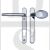 Fab & Fix DCHANLP92BC Windsor Range UPVC Lever/Moveable Pad 92mm PZ Handles Bright Chrome - No Spindle