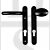 Fab & Fix DCHANLP92BL Windsor Range UPVC Lever/Moveable Pad 92mm PZ Handles Black - No Spindle