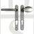 Fab & Fix DCHANLP92SC Windsor Range UPVC Lever/Moveable Pad 92mm PZ Handles Satin Chrome - No Spindle