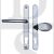 Fab & Fix DLMHANLPBC Balmoral Range UPVC Lever/Moveable Pad 92/62mm Handles Bright Chrome