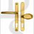Fab & Fix DLMHANLPHG Balmoral Range UPVC Lever/Moveable Pad 92/62mm Handles Brass