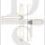 Fab & Fix DLMHANLPWH Balmoral Range UPVC Lever/Moveable Pad 92/62mm Handles White
