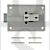 Fire Brigade Products FB4SL Rim Mounted Slam Lock Silver for Left or Right Handed Doors No Keys