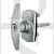 Henderson Compatible 40049 Diamond Offset Spindle Long Lugs Locking Garage Door T Handle Silver