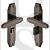 Heritage Brass AST5930 Door Handle for Bathroom Astoria Design Matt Bronze