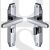 Heritage Brass AST5930 Door Handle for Bathroom Astoria Design Polished Chrome