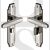 Heritage Brass AST5930 Door Handle for Bathroom Astoria Design Polished Nickel
