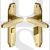 Heritage Brass AST5930 Door Handle for Bathroom Astoria Design Satin Brass