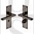 Heritage Brass TR1330-MBDoor Handle Bathroom Set Trident Design Matt Bronze