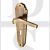 Heritage Brass WAL6500-AT Door Handle Lever Lock Waldorf Design Antique Brass