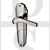 Heritage Brass WAL6500-PNF Door Handle Lever Lock Waldorf Design Polished Nickel