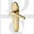 Heritage Brass WAL6500-SB Door Handle Lever Lock Waldorf Design Satin Brass